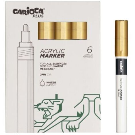 CARIOCA  MARACATORE ACRILICO ORO  45218/19 x6