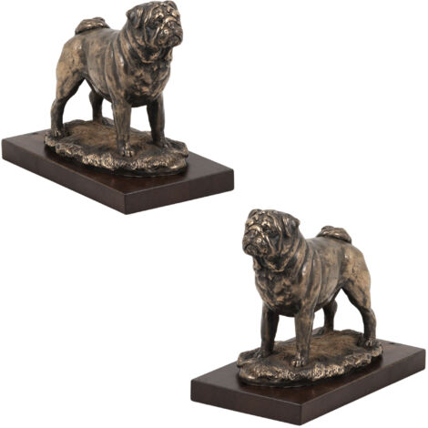 Carlin, Mops, Carlin - statuette de chien, figurine de bureau, trophée pour une exposition canine par Art-Dog