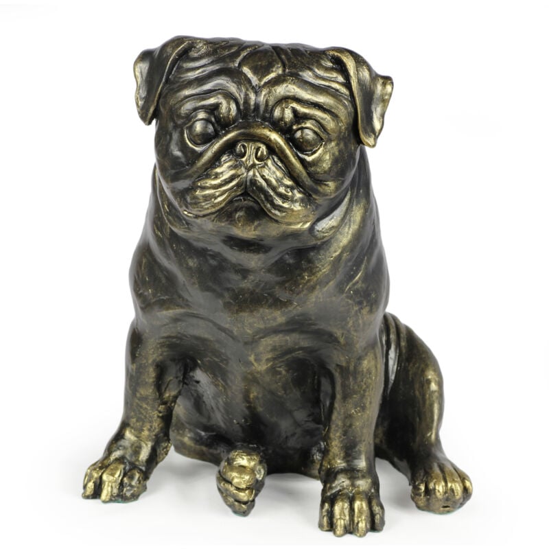 Carlin, Mops, Carlin - une statuette de chien grandeur nature, une figurine à l'échelle 1:1, une statue de jardin par Art-Dog