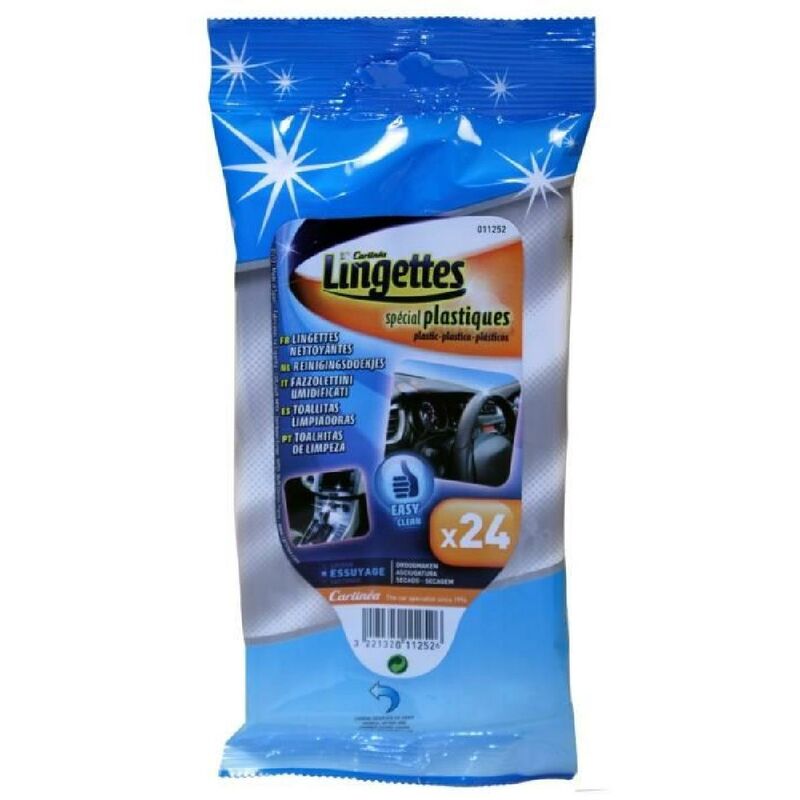 Carlinea - 24 Lingettes compatible avec plastiques