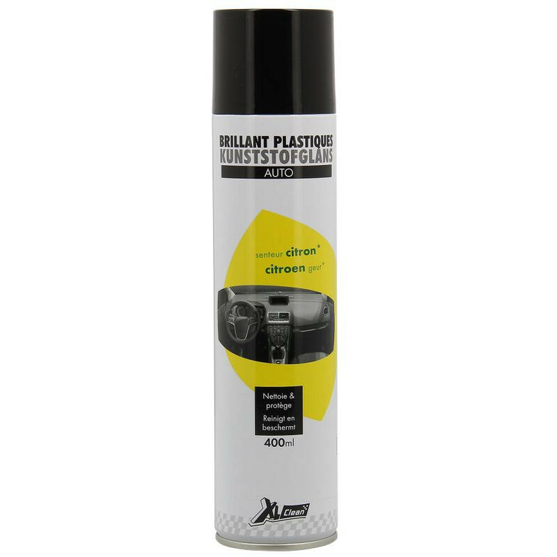 Nettoyant Brillant plastiques tableau bord Auto aerosol 400ml Citron - Xl Clean
