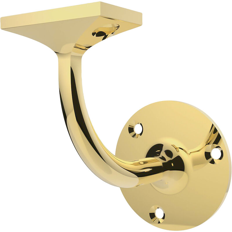 Carlisle Brass - Lightweight Handrail Bracket 64mm Polished Brass