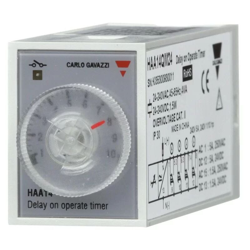 HAA14QM24 Relais de retardement et de temporisation - Carlo Gavazzi