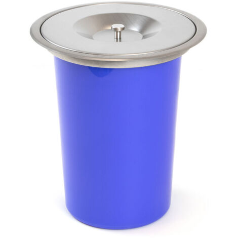 Carmdering  8199265Poubelle de recyclage intégrée au comptoir 1individu 7Cloisons coulissantes, en acier inoxydable et en plastique
