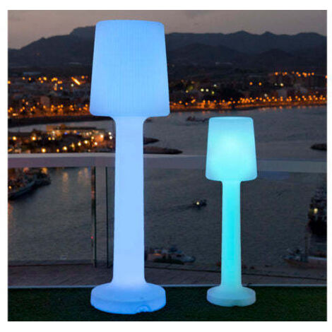 CARMEN 165 cm de haut. Lampadaire sans fil pour l'intérieur et l'extérieur. Lumière LED rechargeable par USB. Fabriqué en Espagne