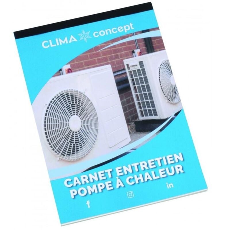 Carnet d'entretien pac climaconcept - 50 feuilles