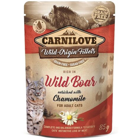 Carnilove Cat Pouch Wildschwein-Kamille 85g