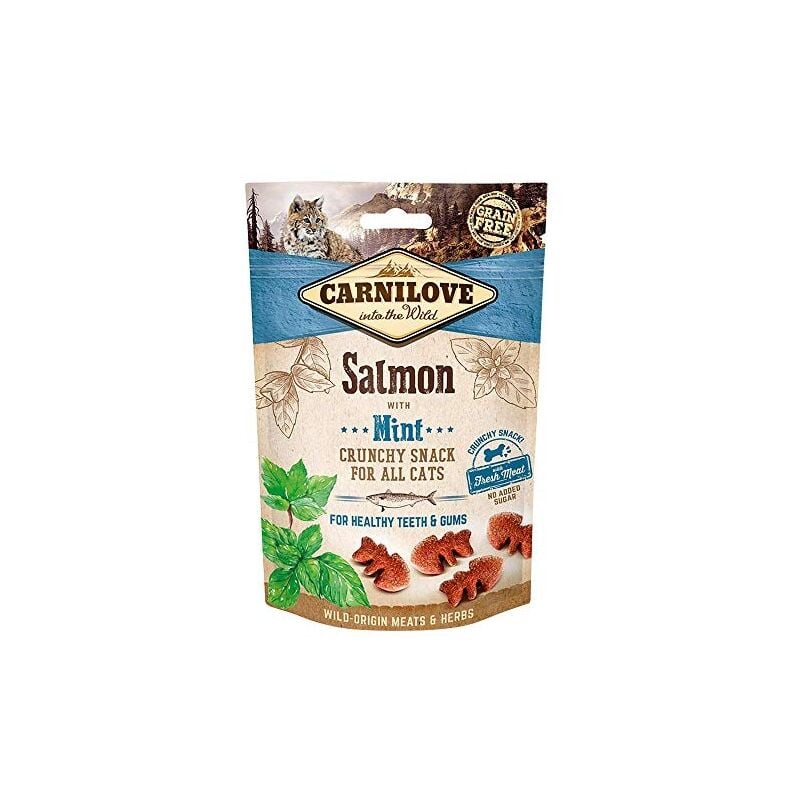 Carnilove crunchy snack salmon & mint premios pour chat 50 g 50 g bsb products limited 100410