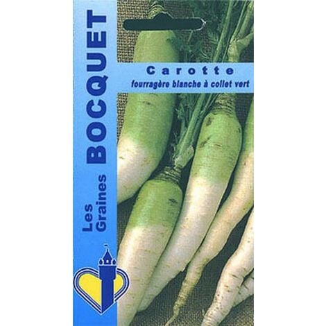 Carotte fourragère blanche à collet vert hors Terre - 7g