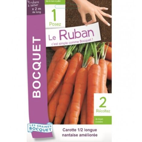 Carotte nantaise en ruban à semer - 15g