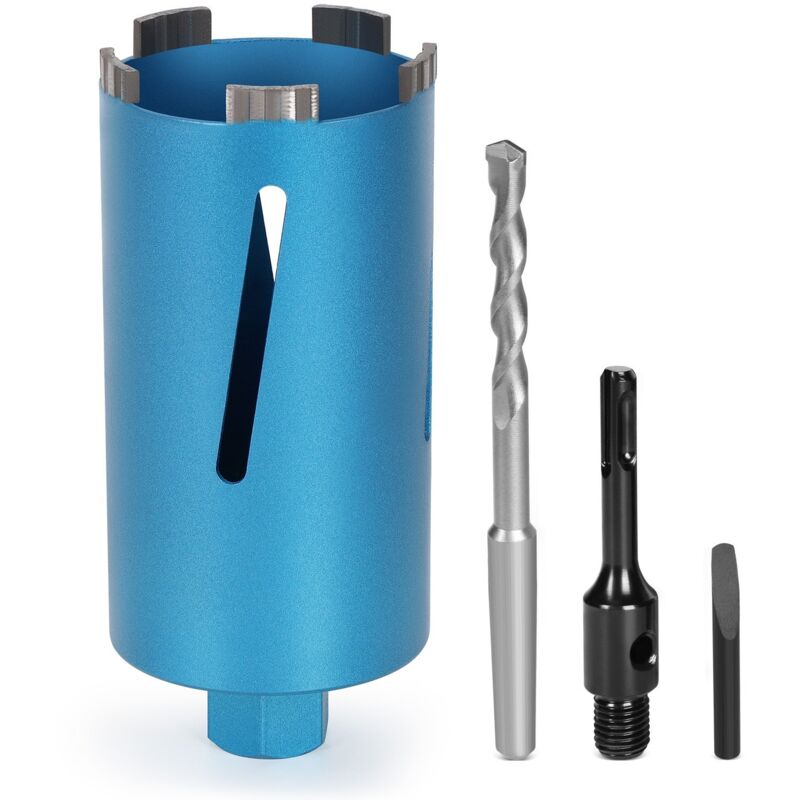 Xiiw - Carotteuse diamantée M22 pour carotteuse avec turbo, avec SDS-Plus, ø 92 mm, longueur totale 200 mm, forage à sec et à eau pour béton, foret