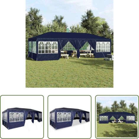 Carpa azul -  Carpa de Fiesta Azul 800 x 400 x 266 cm Polietileno