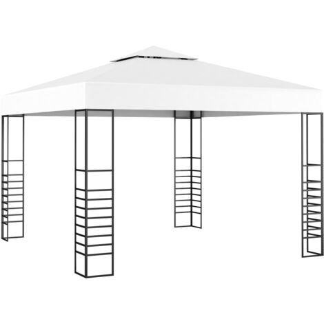 Carpa cenador de jardín blanco 3x3 m vidaXL925961