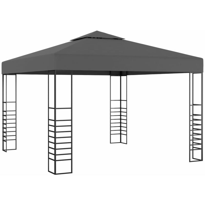 

Carpa cenador de jardín gris antracita 3x3 m - Antracita