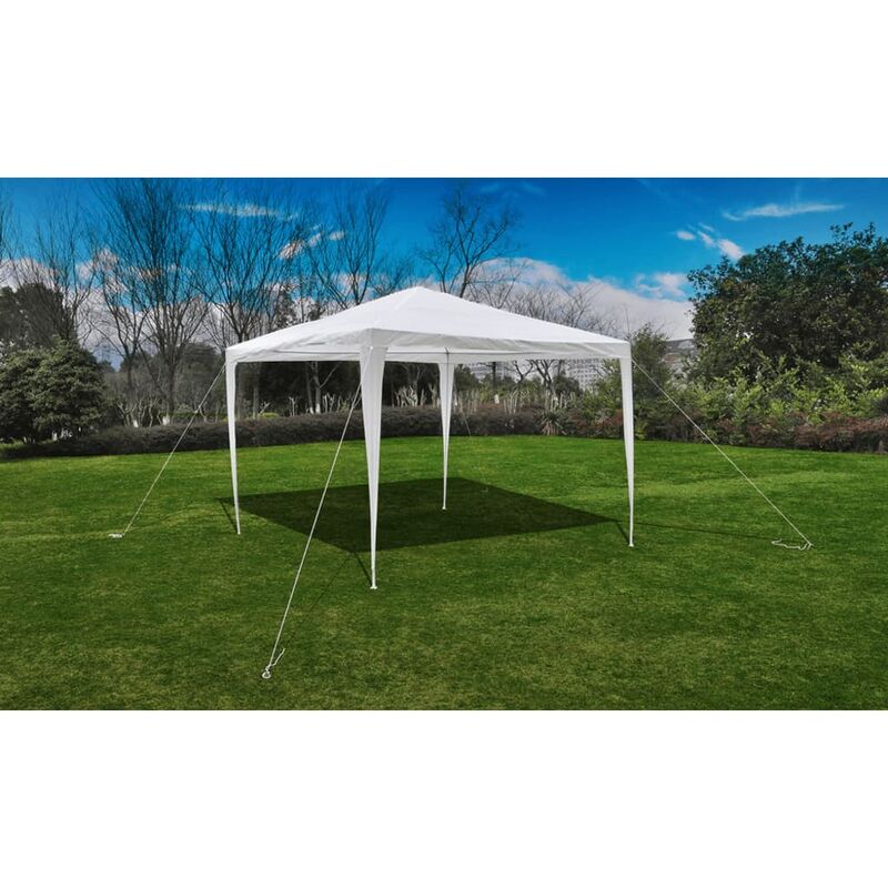 

Carpa cenador de jardín techo de pirámide 3x3 m - Blanco