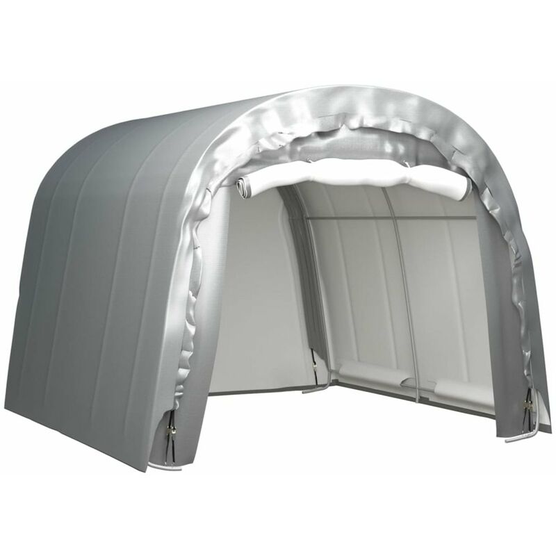 

Carpa de almacenamiento acero gris 300x300 cm