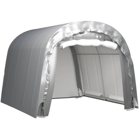 Carpa de almacenamiento acero gris 300x300 cm
