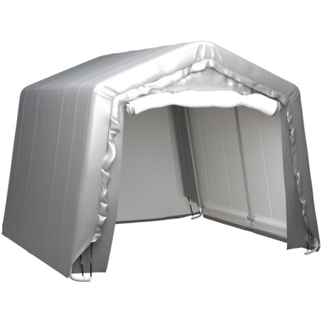 Carpa de almacenamiento acero gris 300x300 cm vidaXL