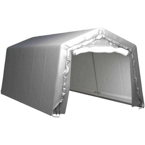Carpa de almacenamiento acero gris 300x600 cm