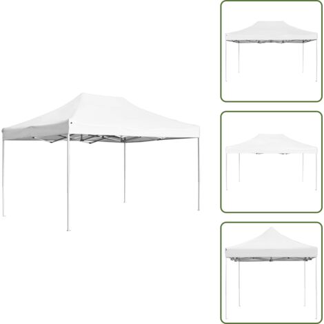 Carpa de aluminio - vidaXL Carpa plegable profesional de aluminio blanca 4,5x3 m - Carpa de aluminio blanca