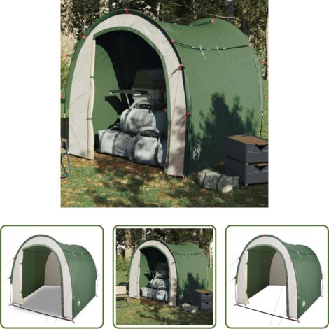 Carpa de camping -  Tienda de almacenamiento impermeable verde
