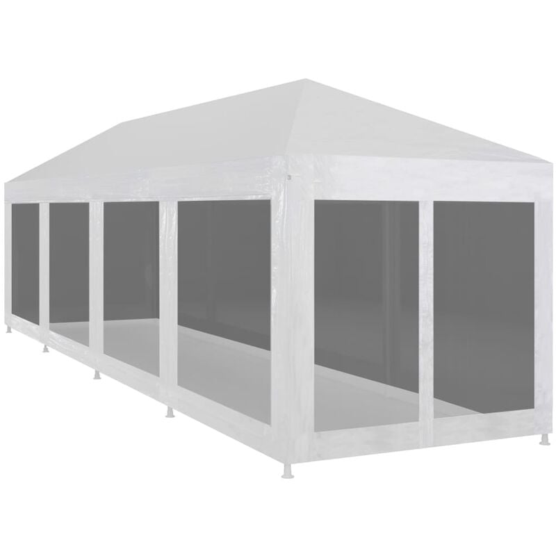 

Carpa de celebraciones con 10 paredes de malla 12x3 m - Negro - Vidaxl