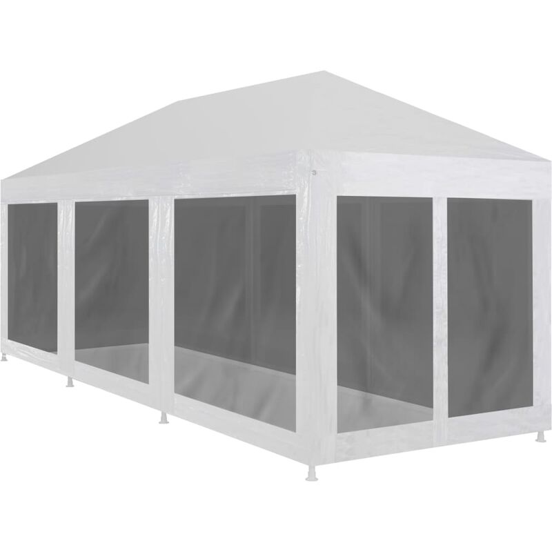 

Youthup - Carpa de celebraciones con 8 paredes de malla 9x3 m - Negro