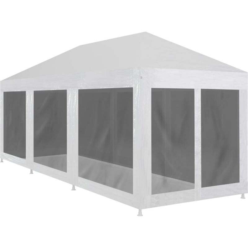 

vidaXL Carpa de celebraciones con 8 paredes de malla 9x3 m - Negro