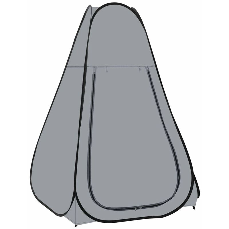 

Carpa de ducha emergente gris