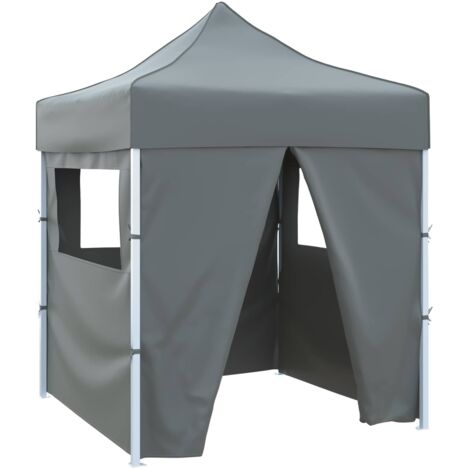 Carpa de Fiesta Antracita 200 x 200 x 315 cm Tela Oxford