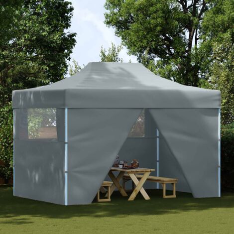 Carpa de Fiesta Antracita 280 x 410 x 315 cm Tela Oxford