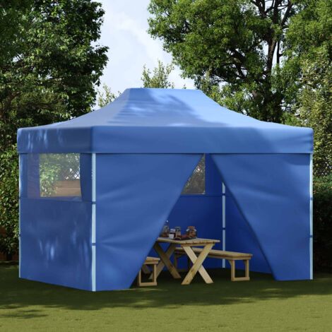 Carpa de Fiesta Azul 280 x 410 x 315 cm Tela Oxford