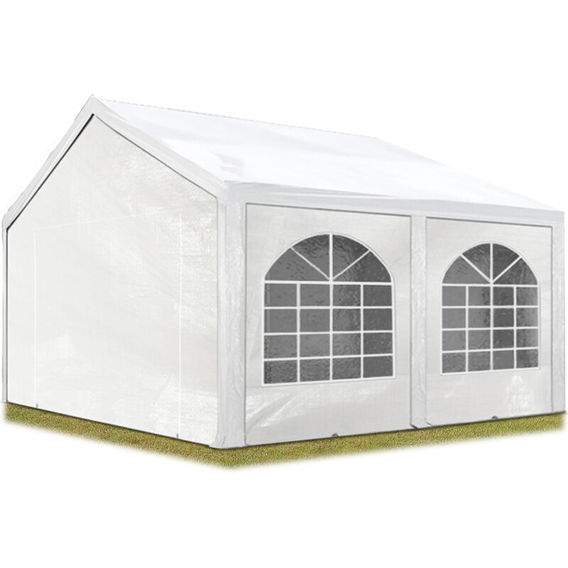 

Carpa de fiesta de alta calidad 3x4 m carpa para fiestas 240g/m² carpa de lona PE carpa de jardín carpa para fiestas blanca impermeable - bianco