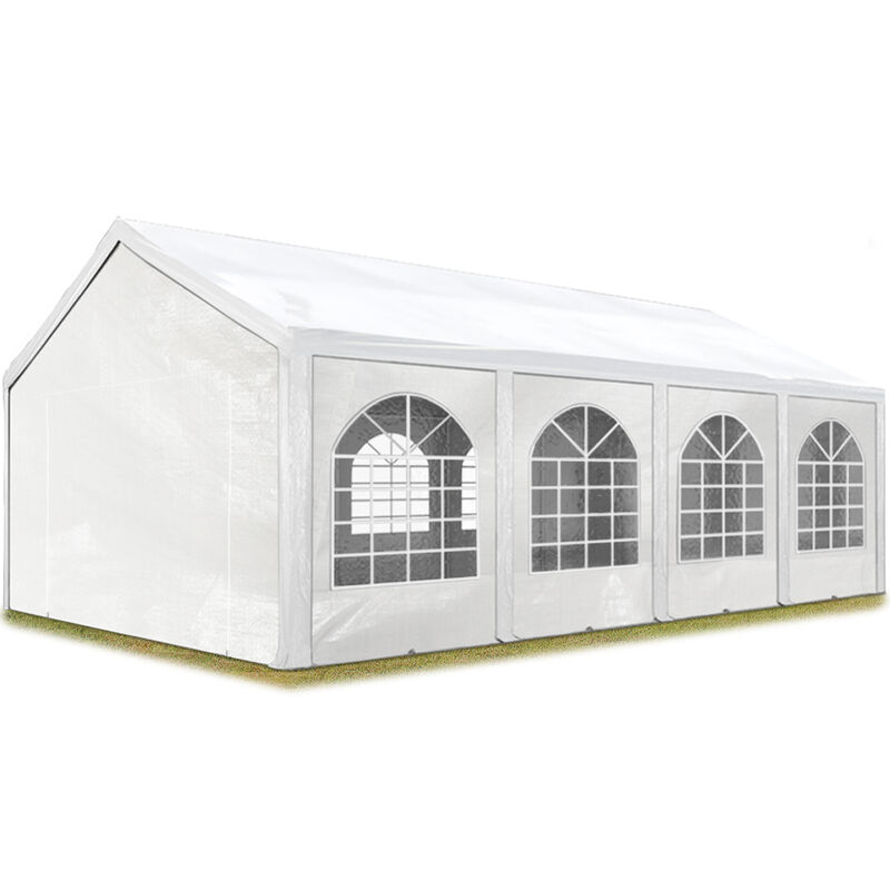 

Carpa de fiesta de alta calidad 3x9 m carpa para fiestas 240g/m² carpa de lona PE carpa de jardín carpa para fiestas blanca impermeable - bianco