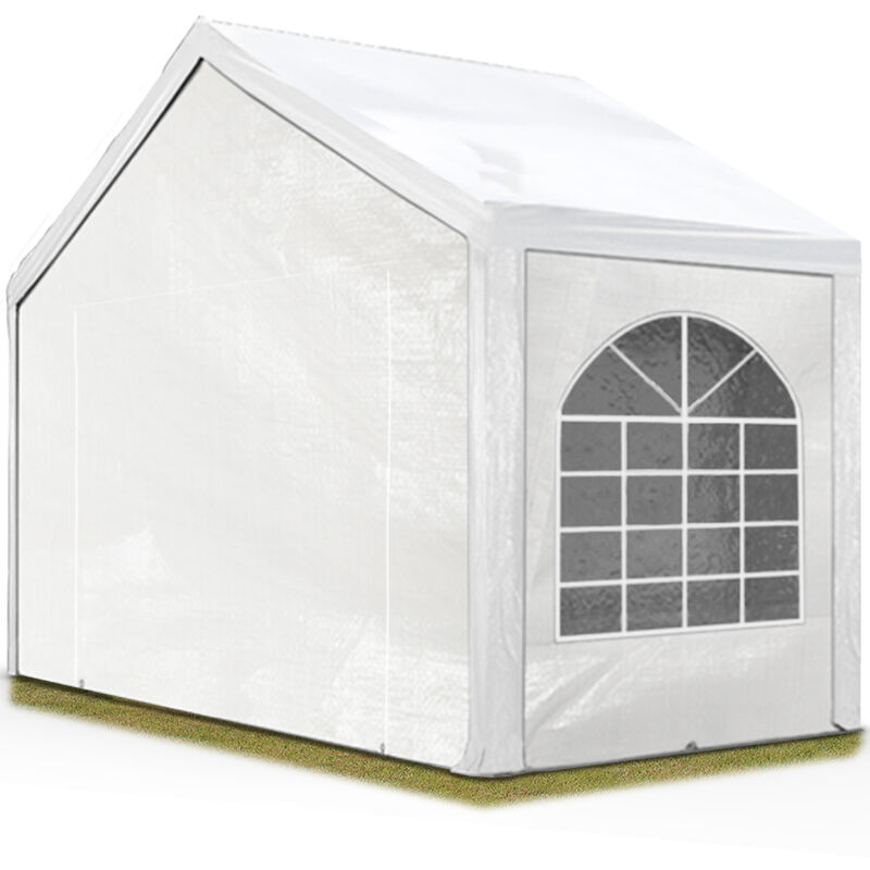 

Carpa de fiesta de alta calidad 4x2 m carpa para fiestas 240g/m² carpa de lona PE carpa de jardín carpa para fiestas blanca impermeable - bianco
