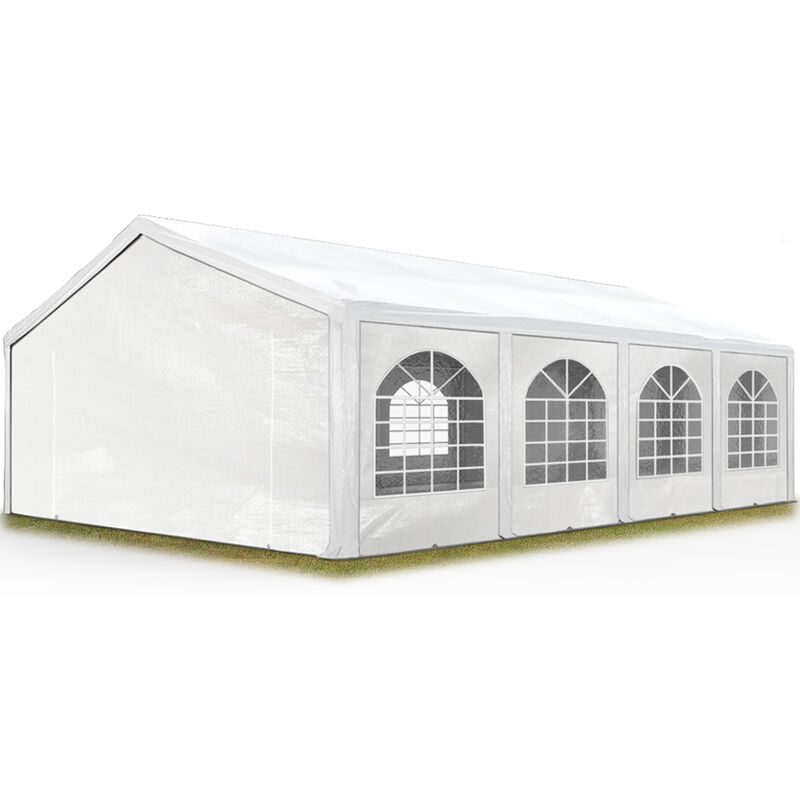 

Carpa de fiesta de alta calidad 5x8 m carpa para fiestas 240g/m² carpa de lona PE carpa de jardín carpa para fiestas blanca impermeable - bianco