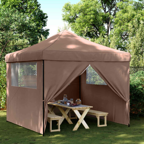 Carpa de Fiesta Marrón 292 x 292 x 315 cm Tela Oxford