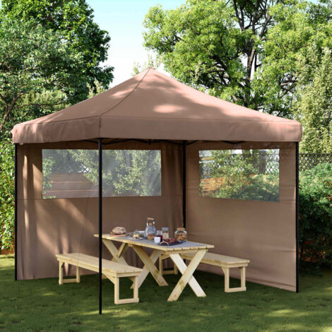 Carpa de Fiesta Marrón 292 x 292 x 315 cm Tela Oxford