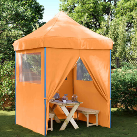 Carpa de Fiesta Naranja 200 x 200 x 306 cm Tela Oxford