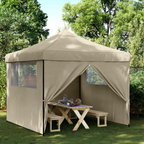 Carpa de Fiesta Taupé 292 x 292 x 315 cm Tela Oxford