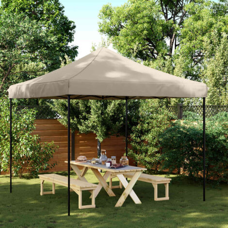Carpa de Fiesta Taupé 292 x 292 x 315 cm Tela Oxford