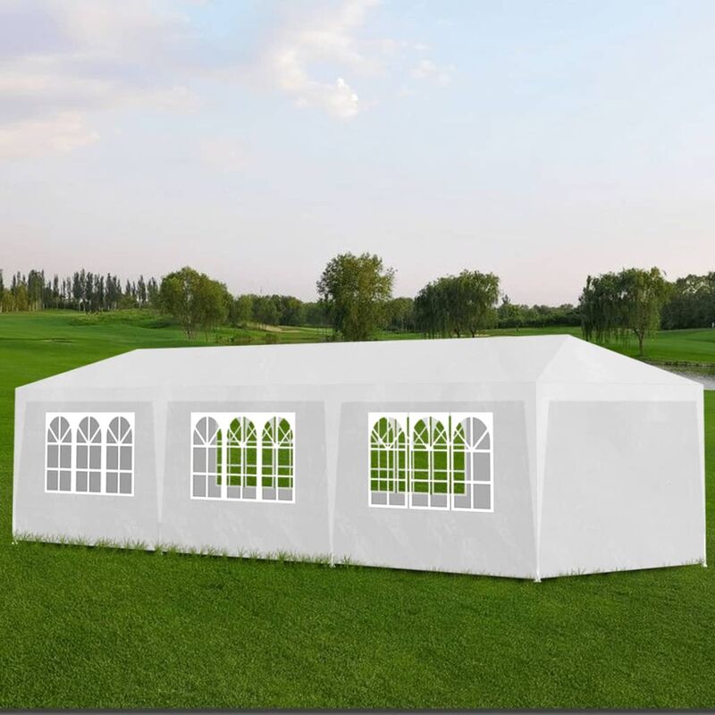 

Carpa de fiestas blanca 3x9 m - Blanco