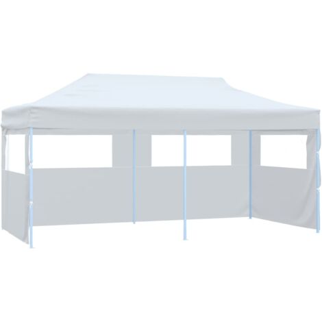Carpa de fiestas plegable paredes laterales acero  3x6 m