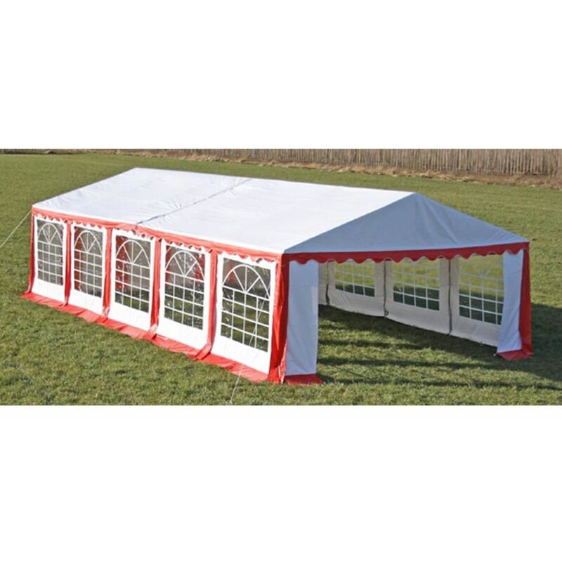 

Carpa de fiestas rojo 10x5 m
