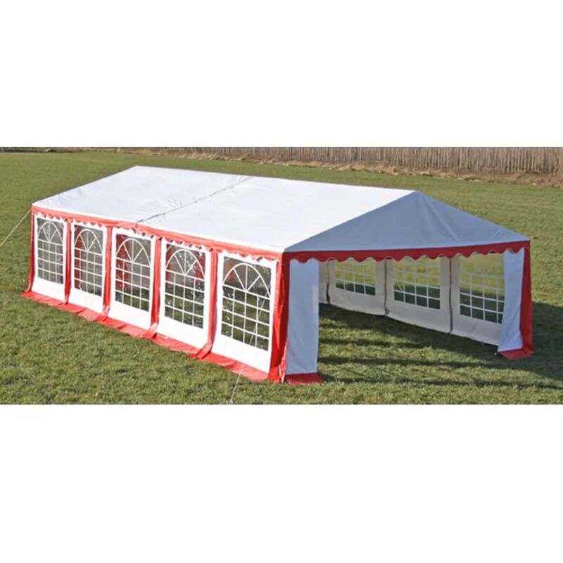 

Carpa de fiestas rojo 10x5 m