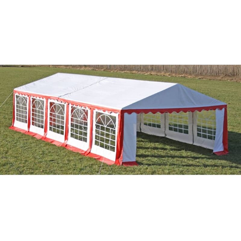 

Carpa de fiestas rojo 10x5 m - Rojo