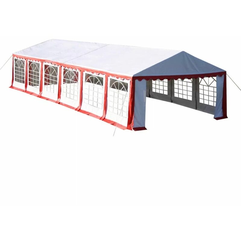 

Carpa de fiestas rojo 12x6 m