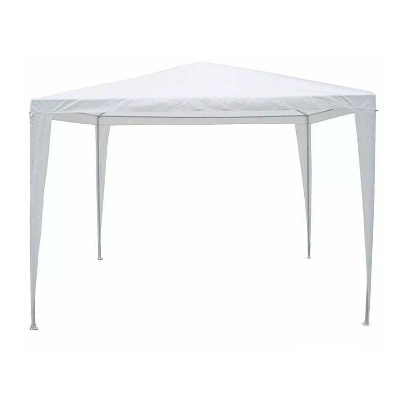 

Gazebo de rafia blanco 3x3m