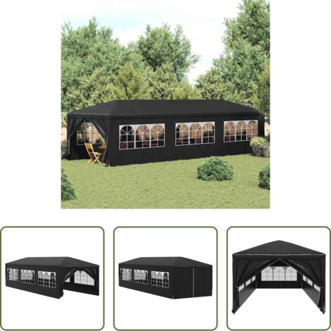 Carpa de jardín -  Carpa para fiestas gris antracita 3x9 m