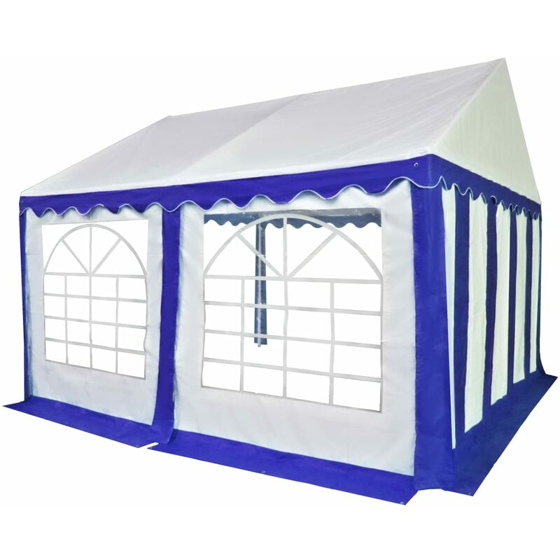 

Carpa de jardín de PVC azul y blanco 3x4 m - Azul - Vidaxl